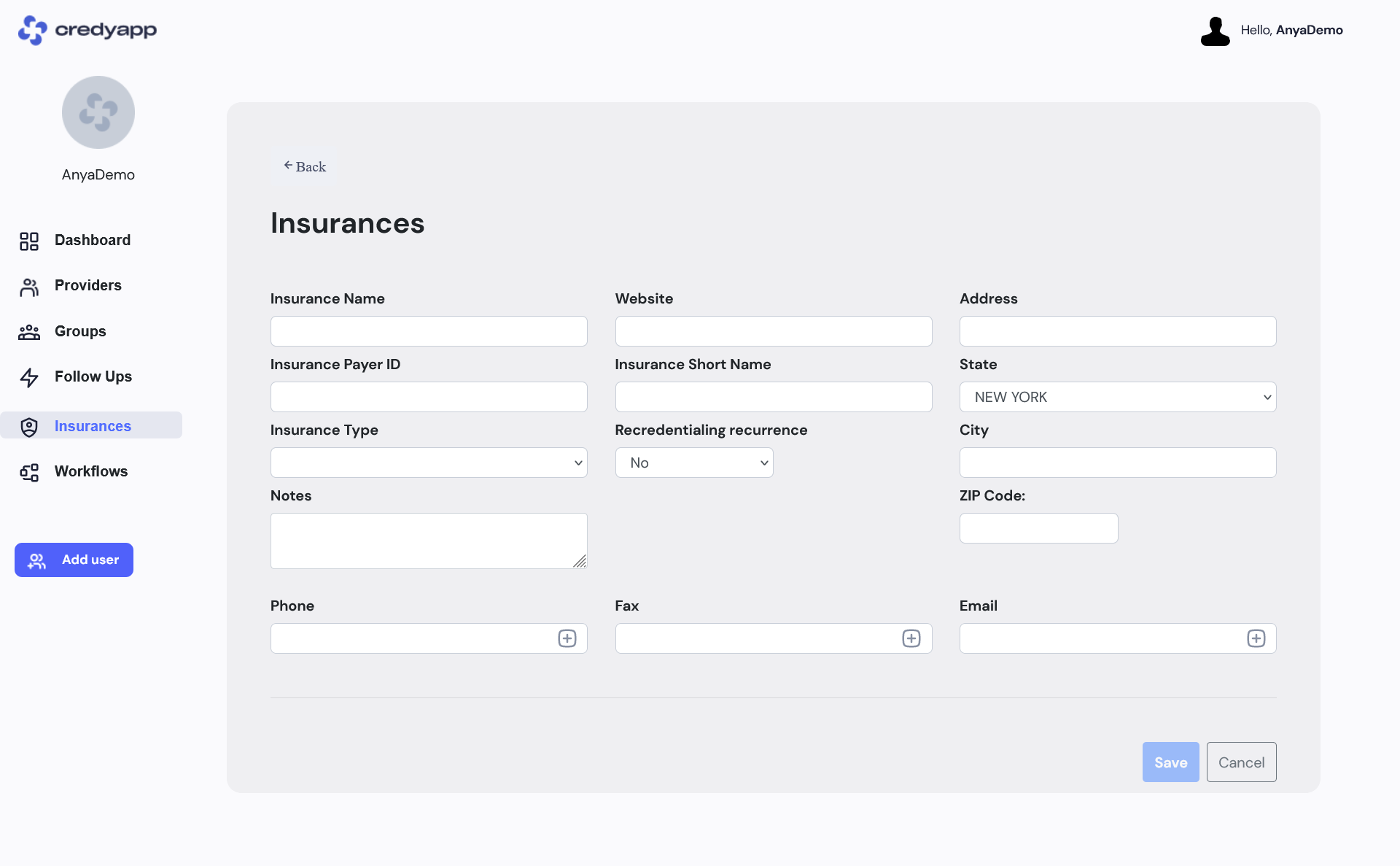 insurances popup